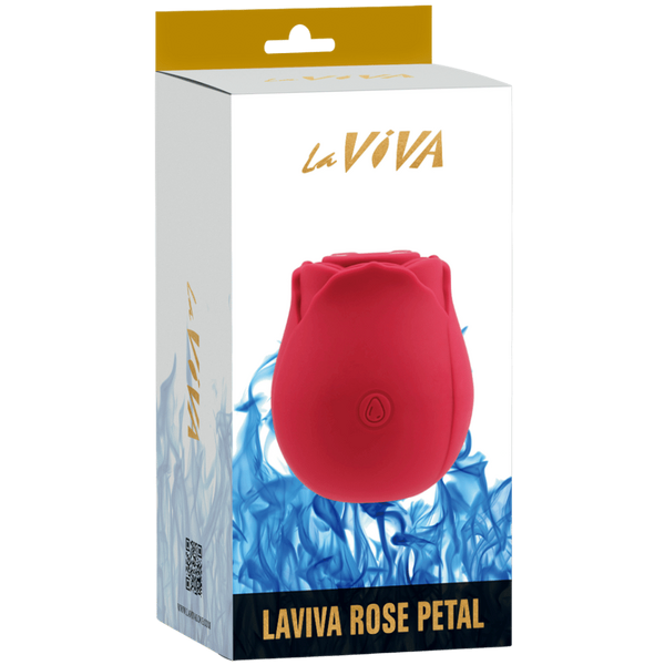La Viva Glyde Rose Petal Suction Clitoral Stimulator - - Clit Ticklers and Pulsators