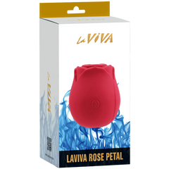 La Viva Glyde Rose Petal Suction Clitoral Stimulator - - Clit Ticklers and Pulsators