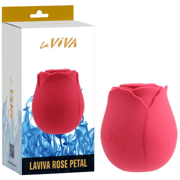 La Viva Glyde Rose Petal Suction Clitoral Stimulator - - Clit Ticklers and Pulsators