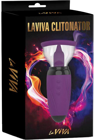 La Viva Clitonator Multi Function Clitoral Vibrator Purple - - Clit Ticklers and Pulsators