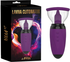 La Viva Clitonator Multi Function Clitoral Vibrator Purple - - Clit Ticklers and Pulsators