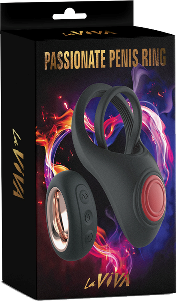La Viva Remote Control 10 Function Passionate Penis Ring - - Vibrating Cock Rings