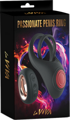 La Viva Remote Control 10 Function Passionate Penis Ring - - Vibrating Cock Rings