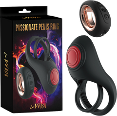 La Viva Remote Control 10 Function Passionate Penis Ring - - Vibrating Cock Rings