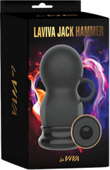 La Viva Jack Hammer Multi Function Male Masturbator Black - - Masturbators and Strokers