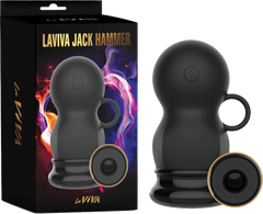 La Viva Jack Hammer Multi Function Male Masturbator Black - - Masturbators and Strokers