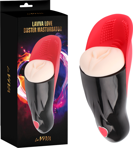 La Viva Love Buster Vibrating Male Masturbator - - Masturbators and Strokers