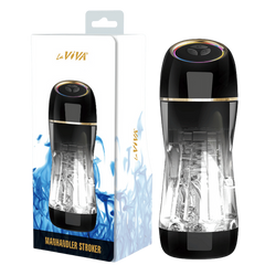 La Viva Manhandler Multi Function Rotating Male Stroker - - Masturbators and Strokers
