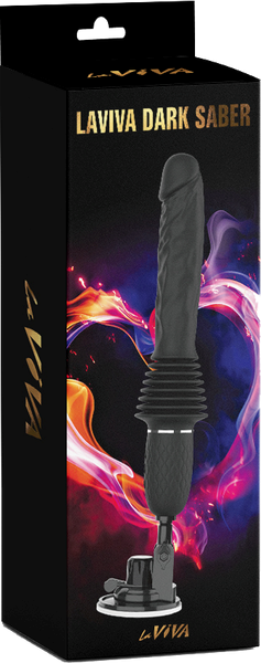 La Viva Dark Saber Multi Function Vibrating Dildo Black - - Vibrating Dildos
