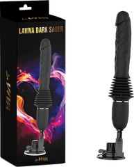 La Viva Dark Saber Multi Function Vibrating Dildo Black - - Vibrating Dildos