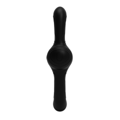 La Viva Double Fury Vibrating & Thrusting Dildo Black - - Vibrating Dildos