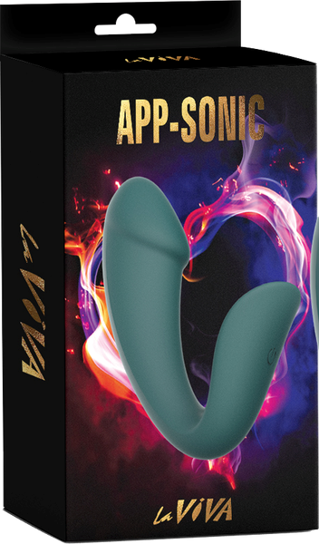 La Viva App Sonic 10 Function App Controlled G Spot Vibrator Teal - - G-Spot Vibrators
