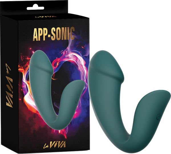 La Viva App Sonic 10 Function App Controlled G Spot Vibrator Teal - - G-Spot Vibrators