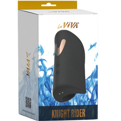 La Viva Knight Rider Vibrating & Tapping Male Masturbator Black - - Masturbators and Strokers
