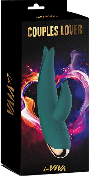 La Viva Couples Lover 9 Mode Rabbit Vibrator Teal - - Rabbit Vibrators