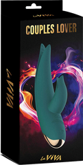 La Viva Couples Lover 9 Mode Rabbit Vibrator Teal - - Rabbit Vibrators