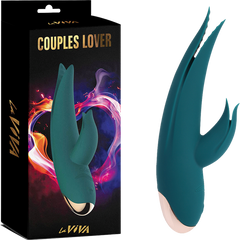 La Viva Couples Lover 9 Mode Rabbit Vibrator Teal - - Rabbit Vibrators