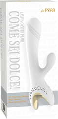 La Viva Come Sei Dolce 20 Function Rabbit Massager White - - Rabbit Vibrators