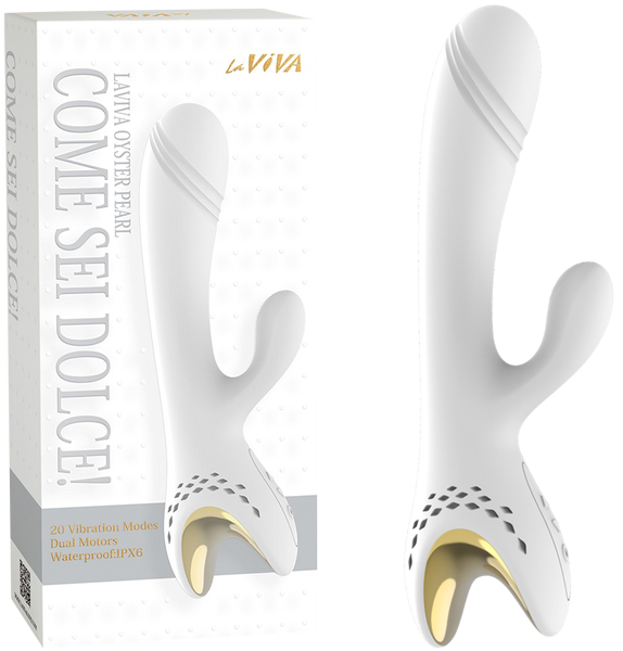 La Viva Come Sei Dolce 20 Function Rabbit Massager White - - Rabbit Vibrators