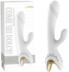 La Viva Come Sei Dolce 20 Function Rabbit Massager White - - Rabbit Vibrators