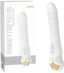 La Viva Sei Una Bella Donna 10 Thrusting Mode G Spot Vibrator White - - G-Spot Vibrators