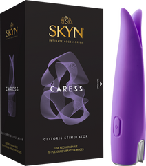 Skyn Caress 10 Function Rechargeable Clitoral Stimulator - - Clit Ticklers and Pulsators