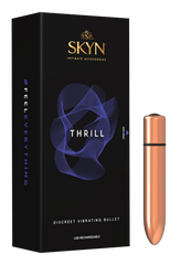 Skyn Thrill USB Rechargeable Vibrating Bullet Massager Bronze - - Bullet Vibrators