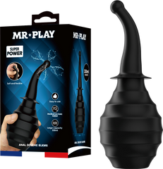 Mr Play Large Capacity Anal Douche BLKM6 Black - - Enemas and Douches