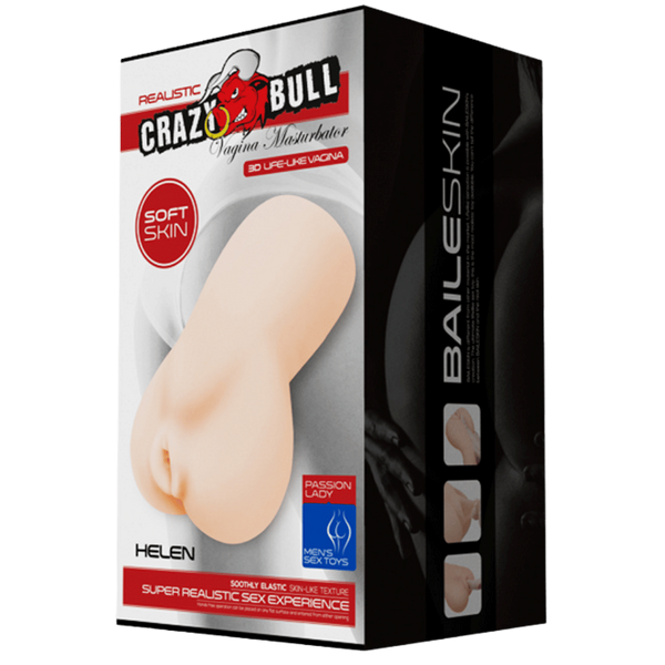 Crazy Bull Helen Realistic Vagina Male Masturbator Flesh - - Masturbators and Strokers