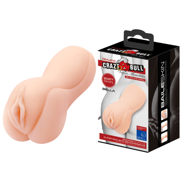 Crazy Bull Bella Realistic Vagina Male Masturbator Flesh - - Masturbators and Strokers