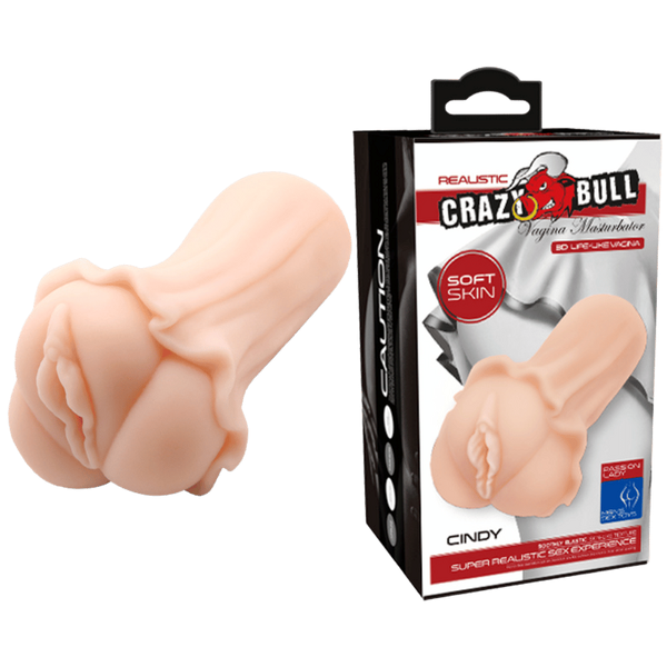 Crazy Bull Cindy Realistic Vagina Mens Stroker Flesh - - Masturbators and Strokers