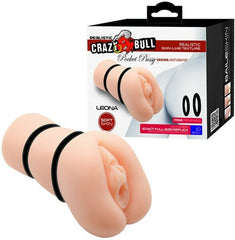 Crazy Bull Leona Pocket Pussy Mens Pleasure Stroker - - Masturbators and Strokers