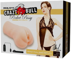 Crazy Bull Nadya Vibrating Pocket Pussy Mens Stroker - - Masturbators and Strokers