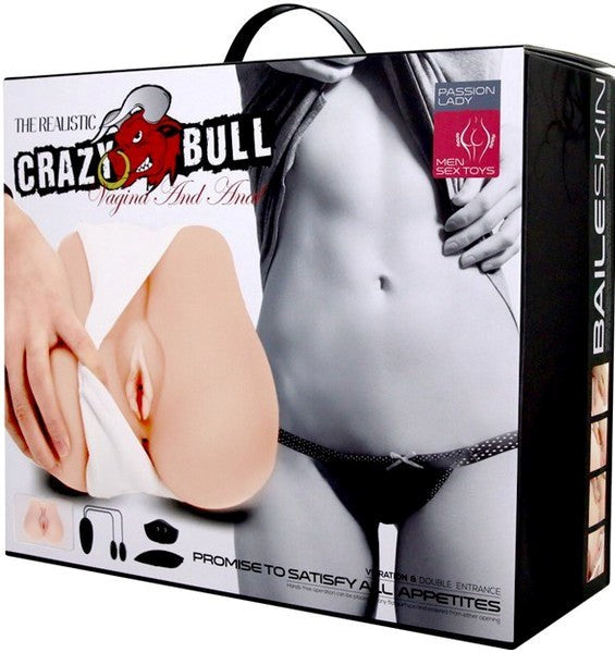 Crazy Bull Missionary Vagina & Anal Hand Held Masturbator Flesh - - Realistic Butts And Vaginas