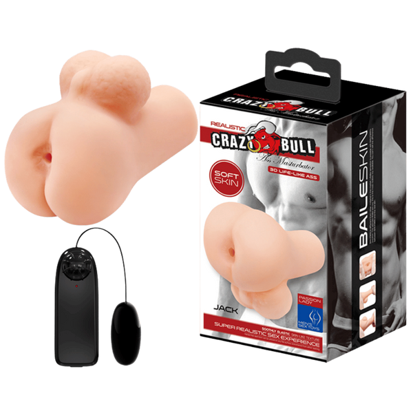 Crazy Bull Vibrating Jack Realistic Ass Masturbator Flesh - - Realistic Butts And Vaginas