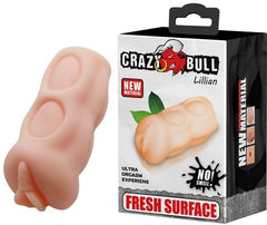 Crazy Bull Lillian Portable Realistic Male Masturbator Flesh - - Realistic Butts And Vaginas