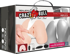 Crazy Bull Back door Vibrating Vagina & Anal Stimulator Flesh - - Realistic Butts And Vaginas