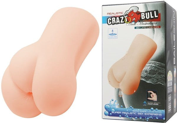 Crazy Bull Water Activated 3D Life Like Ass Male Masturbator Flesh - - Realistic Butts And Vaginas