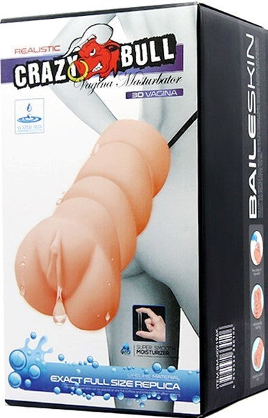 Crazy Bull Water Activated 3D Life Like Vagina Mens Masturbator Flesh - - Realistic Butts And Vaginas