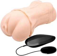 Crazy Bull Water Activated 3D Life Like Vibrating Vagina Male Stroker Flesh - - Realistic Butts And Vaginas