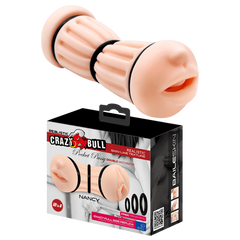 Crazy Bull Nancy Pocket Pussy Double Ended Male Masturbator Flesh - - Realistic Butts And Vaginas