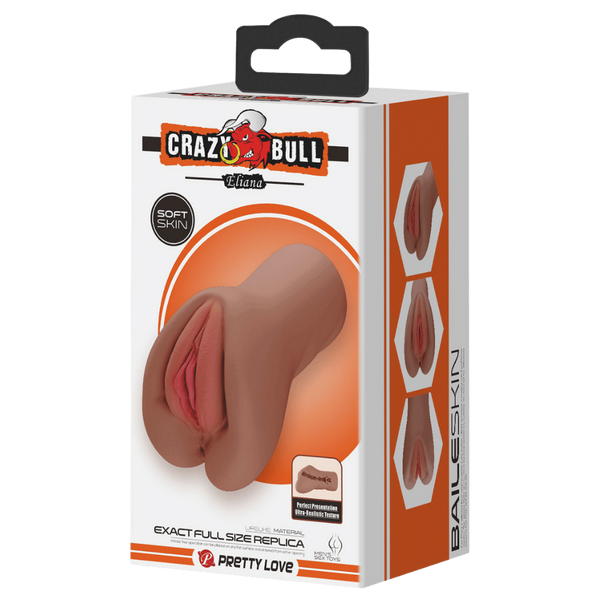 Crazy Bull Eliana Realistic Pussy Masturbator Tan - - Realistic Butts And Vaginas