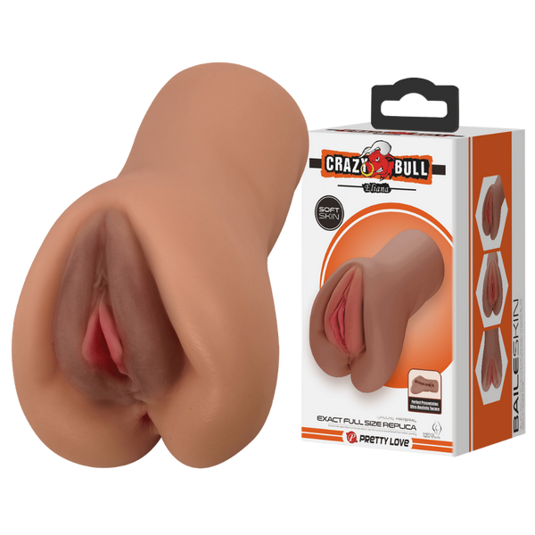 Crazy Bull Eliana Realistic Pussy Masturbator Tan - - Realistic Butts And Vaginas