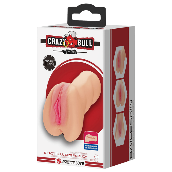 Crazy Bull Caroline Realistic Pussy Mens Stroker Flesh - - Realistic Butts And Vaginas