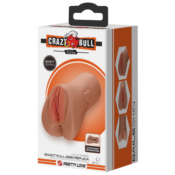 Crazy Bull Elena Exact Full Size Replica Male Masturbator Tan - - Realistic Butts And Vaginas
