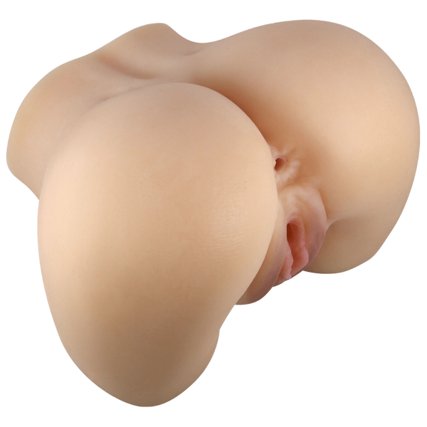 Crazy Bull Mila Dual Entry Realistic Vibrating Male Stroker Flesh - - Realistic Butts And Vaginas