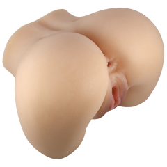 Crazy Bull Mila Dual Entry Realistic Vibrating Male Stroker Flesh - - Realistic Butts And Vaginas