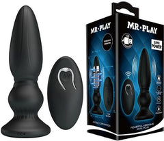 Mr Play Powerful Vibrating Prostate Anal Plug Black - - Prostate Toys