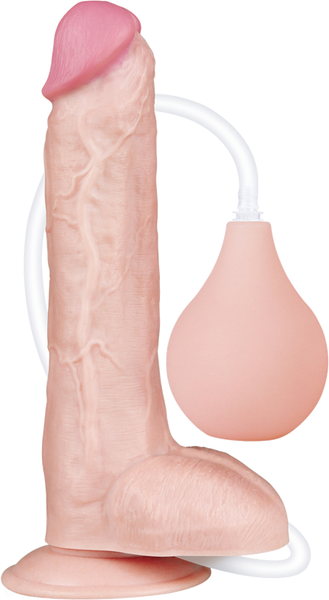Lovetoy Squirt Extreme Realistic Dildo Flesh with Cock Ring - - Realistic Dildos