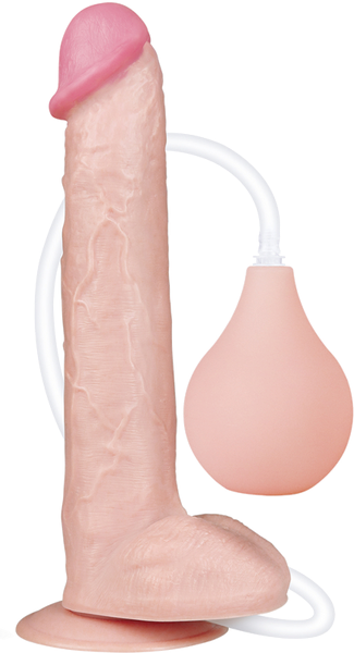 Lovetoy Squirt Extreme Realistic Dildo Flesh with Cock Ring - - Realistic Dildos